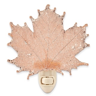 Rose Gold Dipped Real Sugar Maple Leaf Nightlight Rose Gold Dipped Real Sugar Maple Leaf Nightlight