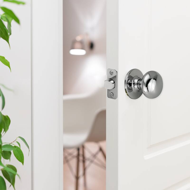 Design House Cambridge Passage Door Knob with Round Rose