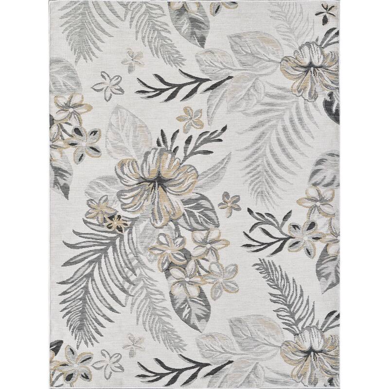 Domani Novarro Modern Palms Reversible Indoor/Outdoor Area Rug