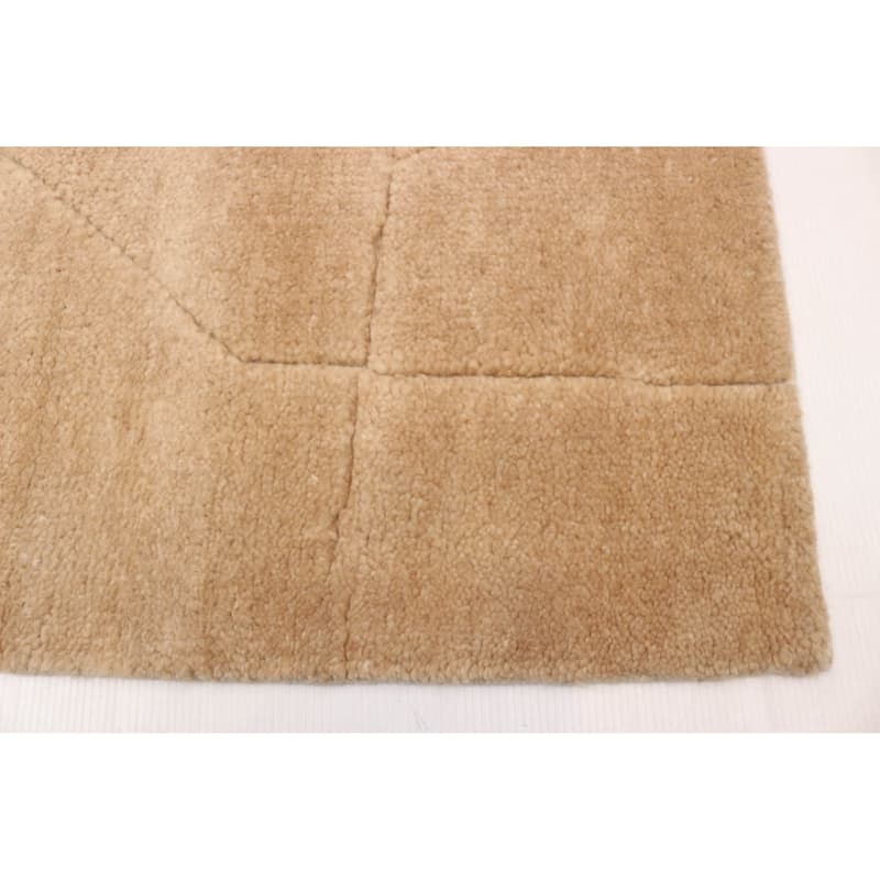 ECARPETGALLERY Hand-knotted Tangier Tan Wool Rug - 5'1 x 8'0