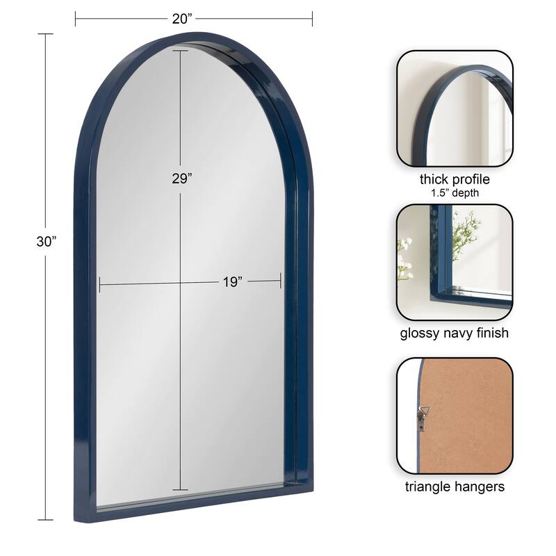 Kate and Laurel Travis Arch Framed Wall Mirror
