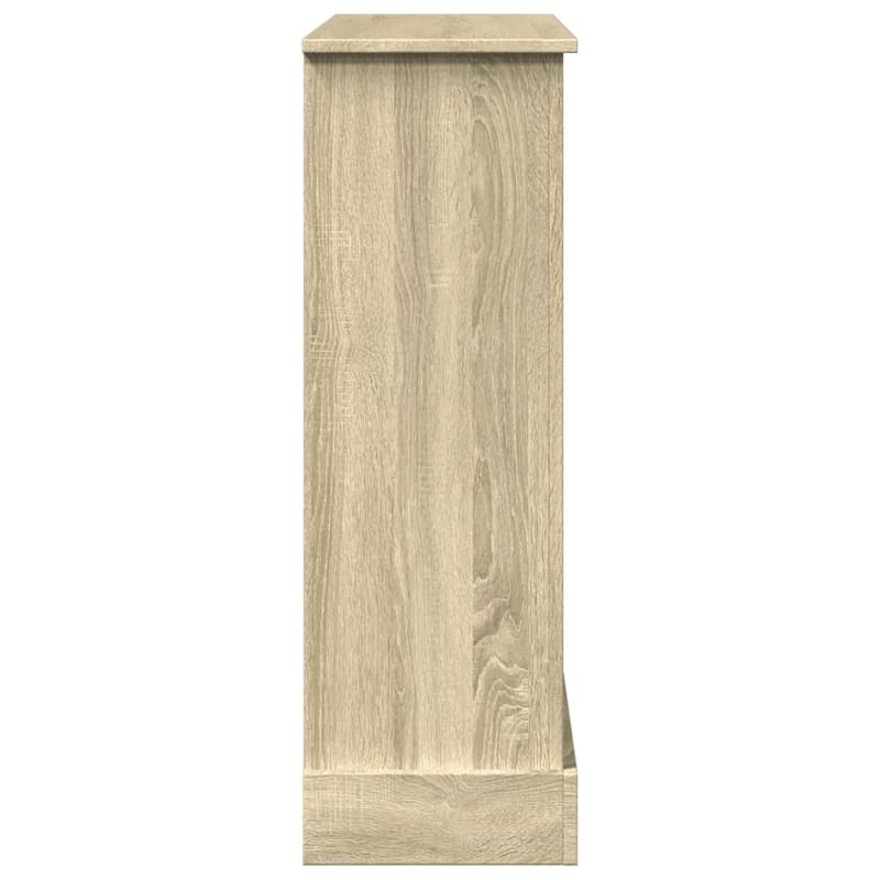 vidaXL Fireplace Surround 35.4x11.8x35.4" Engineered Wood