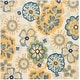 preview thumbnail 9 of 15, SAFAVIEH Evoke Brigitte Distressed Vintage Boho Rug 6' Square - Creme/Gold - Square