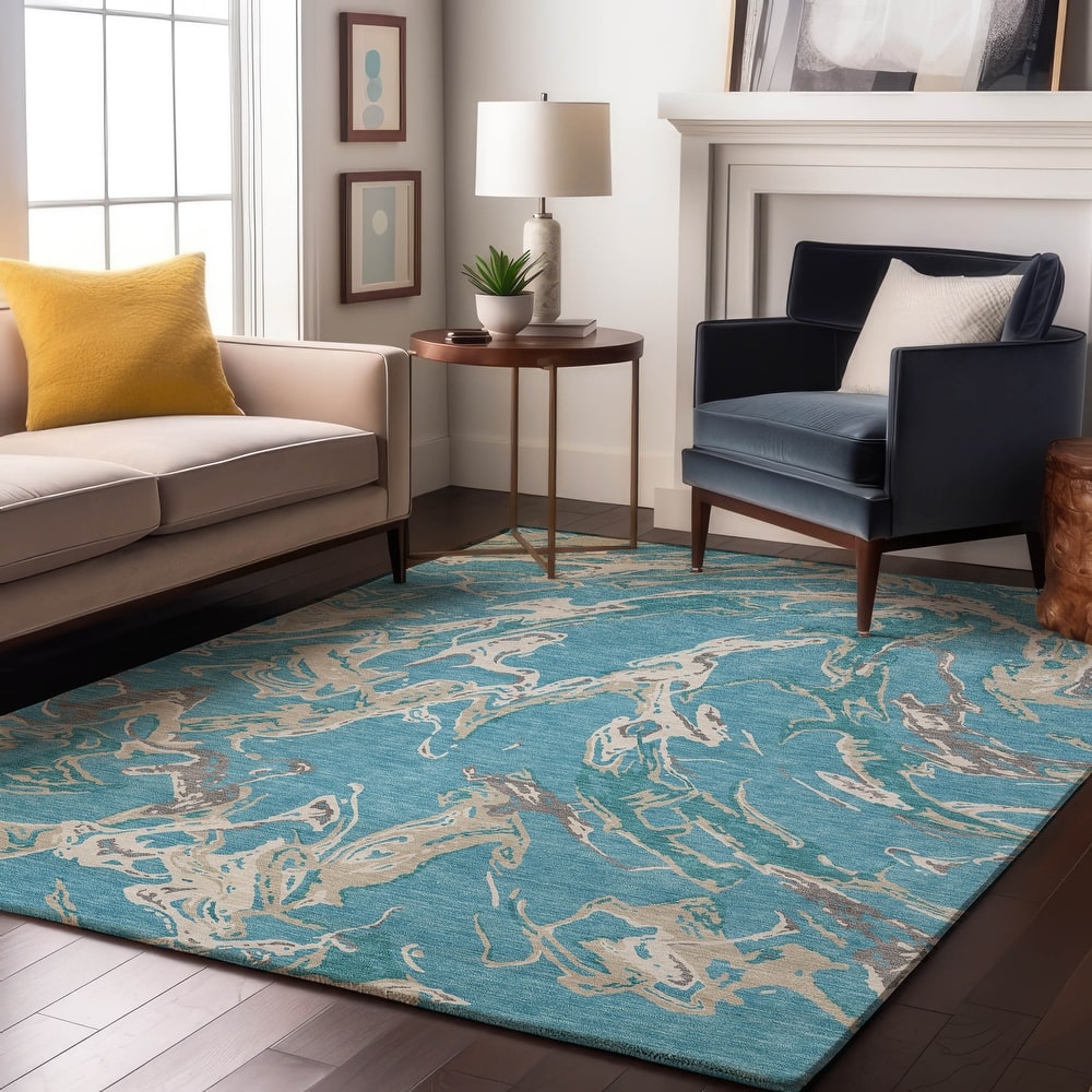 Premium Washable Super Soft Abstract Thrust Mayfield Rug