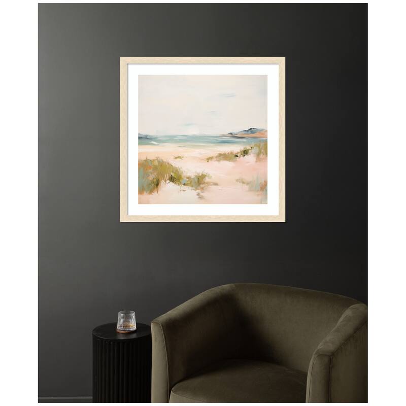 Kate and Laurel Tranquil Landscape V Square by Amy Lighthall Framed Wall Art Print