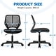 preview thumbnail 23 of 30, Yaheetech Adjustable Armless Office Chair Swivel Computer Study Chair