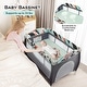 preview thumbnail 38 of 42, Babyjoy 3 in 1 Baby Playard Portable Infant Nursery Center w/ Zippered - See Details