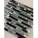 preview thumbnail 5 of 3, Random Sized Glass and Metal Linear Mosaic Wall Tile - Case (10 Sheets)