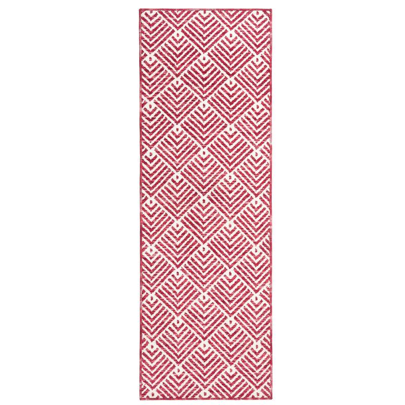 TOWN & COUNTRY EVERYDAY Walker Modern Stripe Everwash Washable Multi-Use Non-Slip Backing Decorative Rug