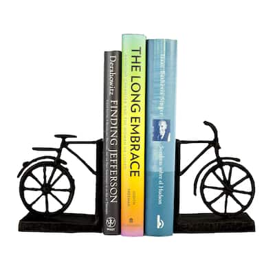Bicycle Iron Bookend Set