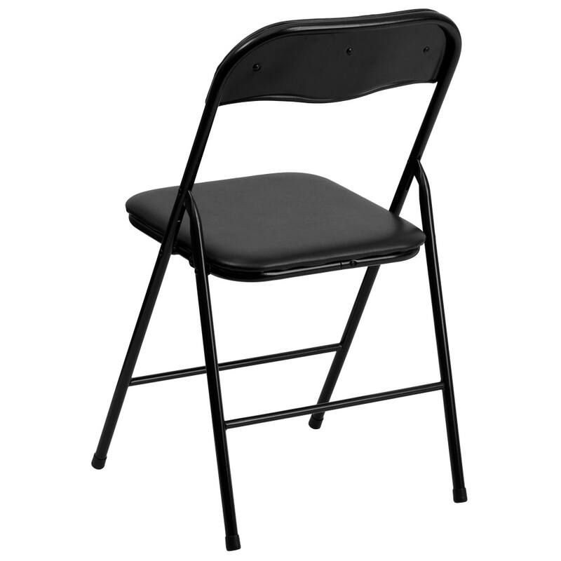 5 Piece Folding Card Table and Chair Set with Upholstered Table Top - 33.5"W x 33.5"D x 27.75"H