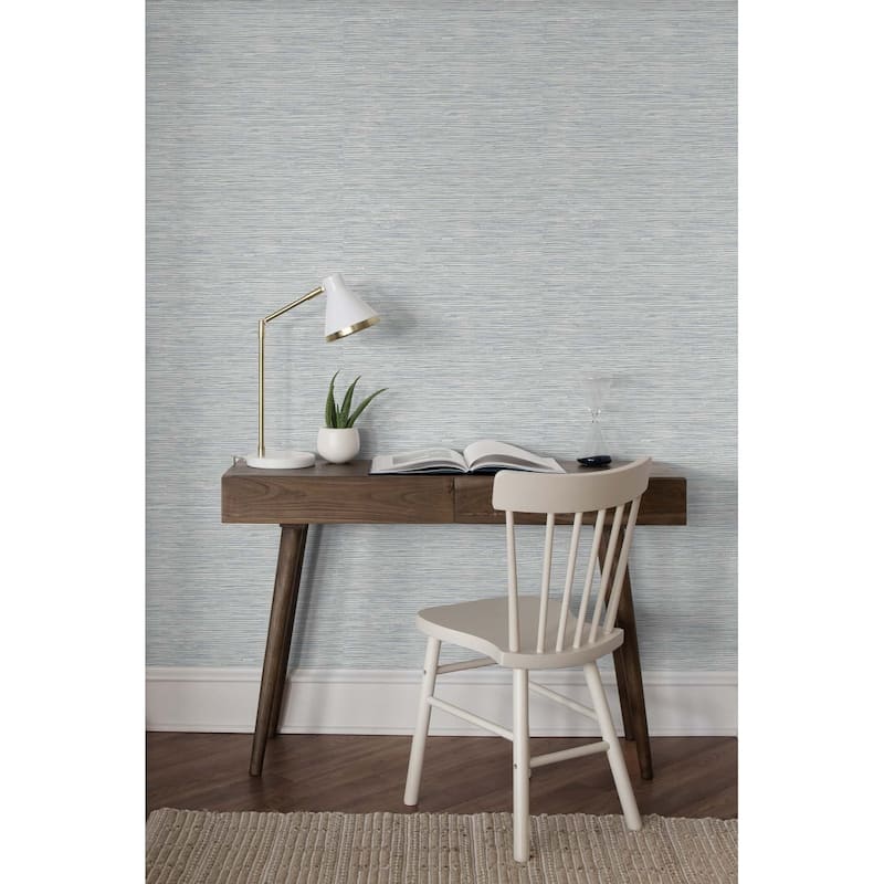 NextWall Cyrus Faux Grasscloth Peel and Stick Wallpaper