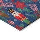 preview thumbnail 5 of 7, Machine Washable Indoor/ Outdoor Christmas Nutcracker Chantille Rug