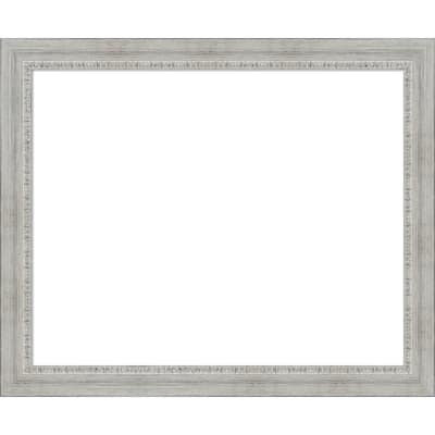Amanti Art Rustic White Wash Framed Dry Erase Magnetic Board