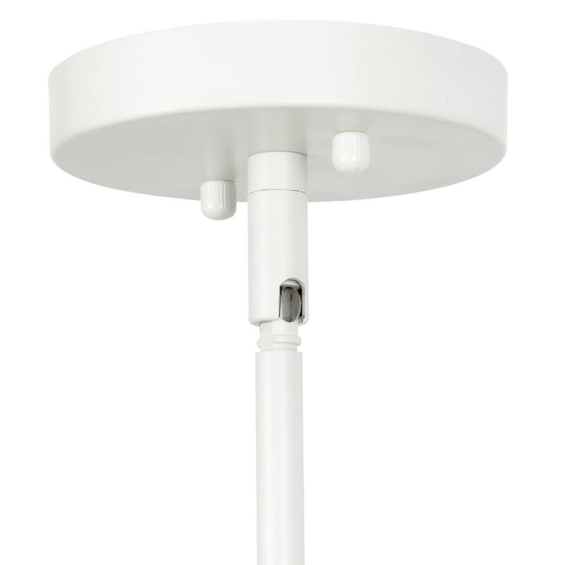 Adjustable Pendant Light - Industrial 1-Light Metal & Glass - Kitchen, Foyer, Hallway - Black Finish - 9.5