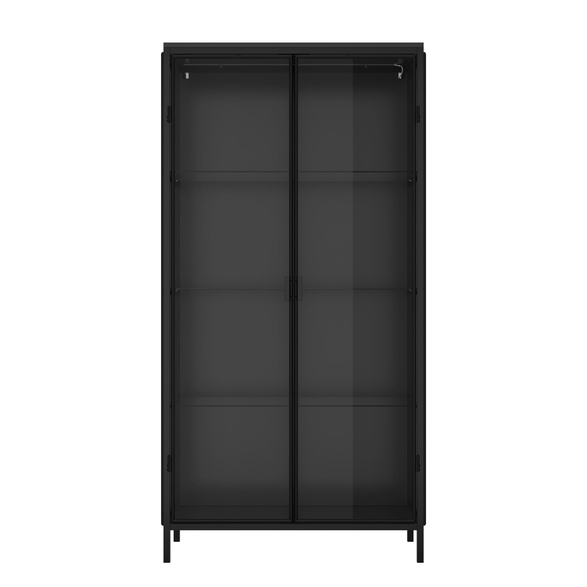 Storage Showcase Cabinet with Iron Frame and Light Bookshelf Storage Showcase Cabinet with Iron Frame and Light Bookshelf