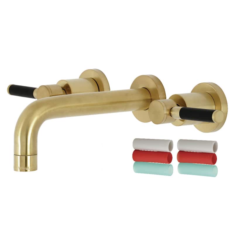 Kingston Brass Kaiser Two-Handle 3-Hole Wall Mount Bathroom Faucet