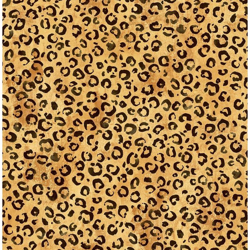 Daisy Bennett Designs Classic Leopard Peel and Stick Wallpaper - 20.5 in. W x 18 ft. L - Natural Tan