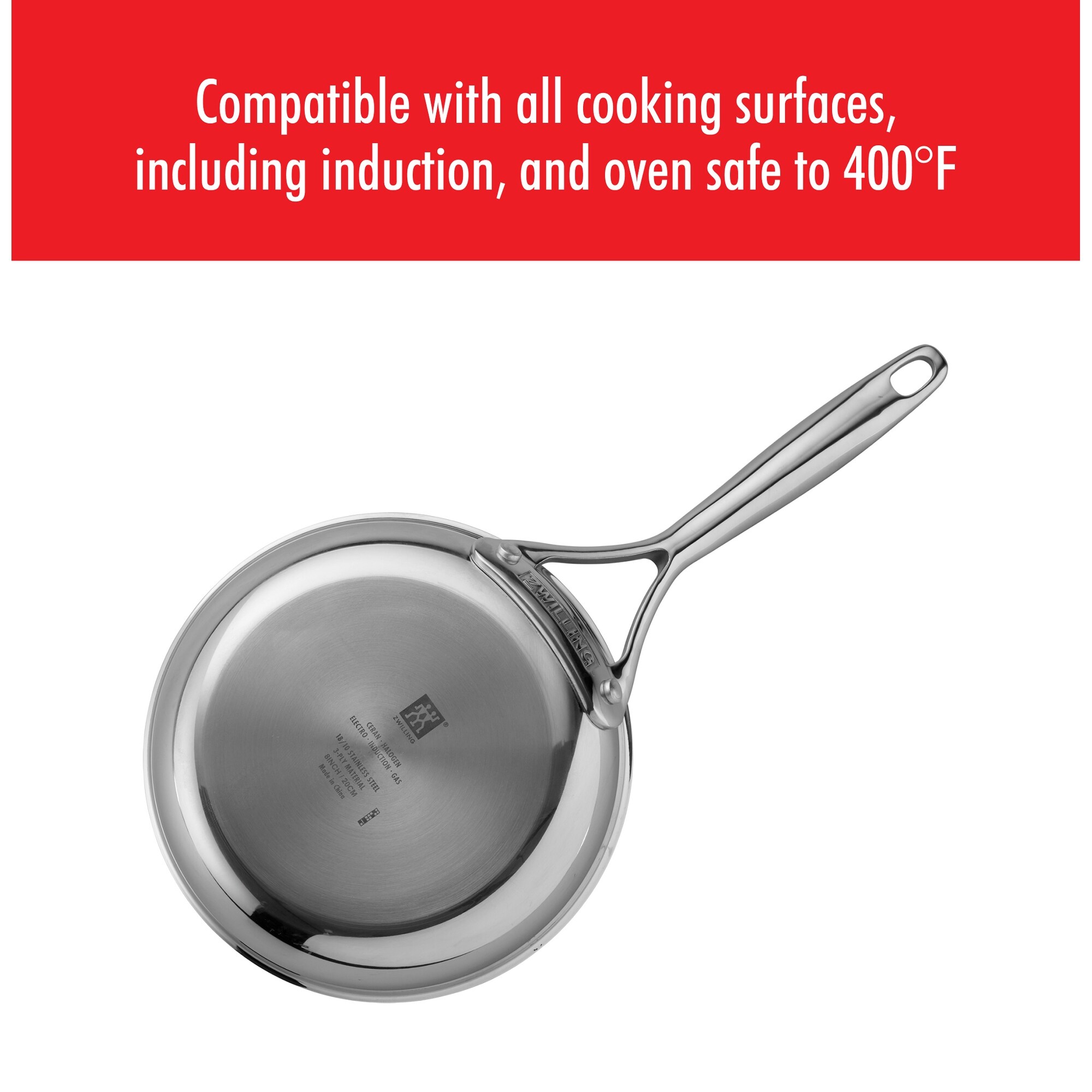 ZWILLING Energy Plus 13-pc Stainless Steel Ceramic Nonstick Cookware Set 