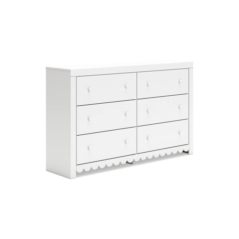 Signature Design by Ashley Mollviney White Dresser and Mirror