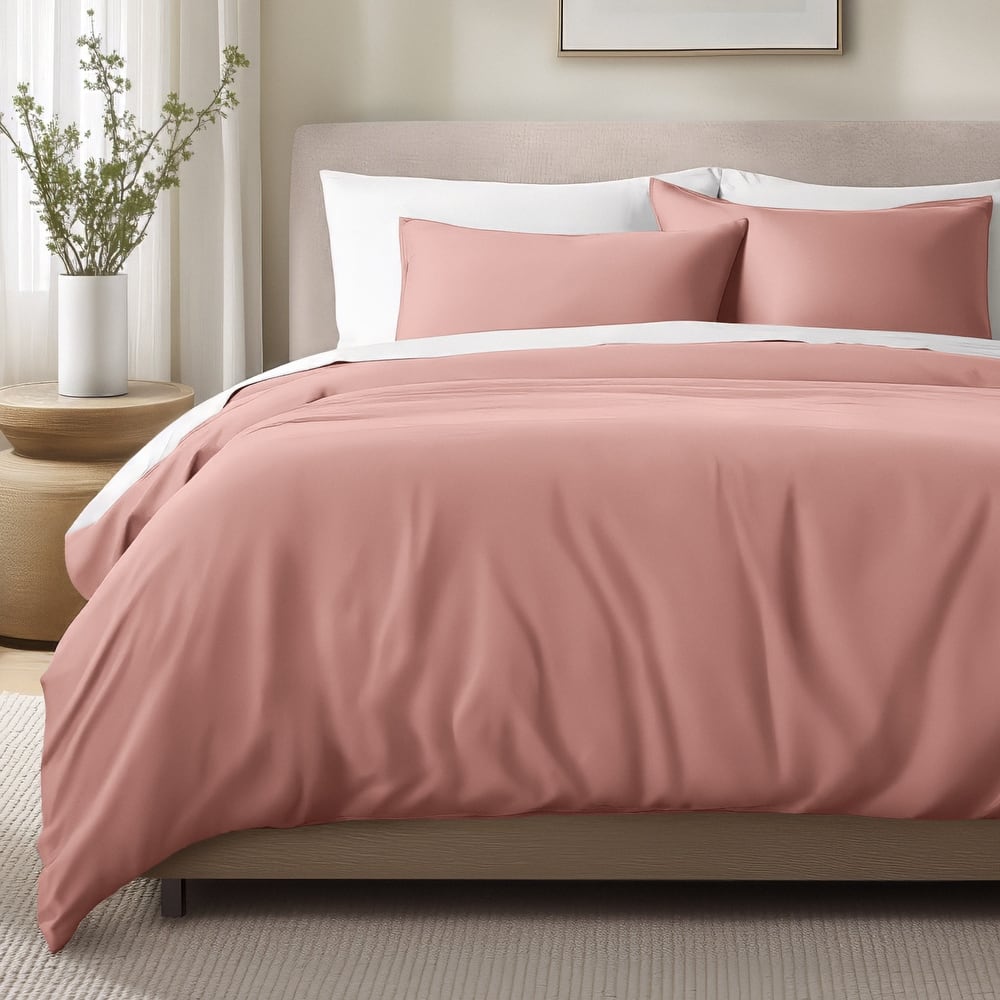 Bare Home Organic Cotton Duvet Cover Set - Smooth Sateen Weave