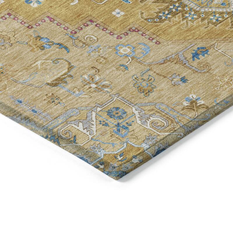 HomeRoots Oriental Traditional Rectangle Outdoor Rug