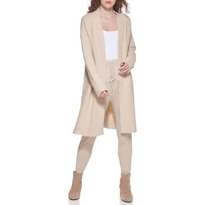 DKNY Oversized Boucle Cardigan