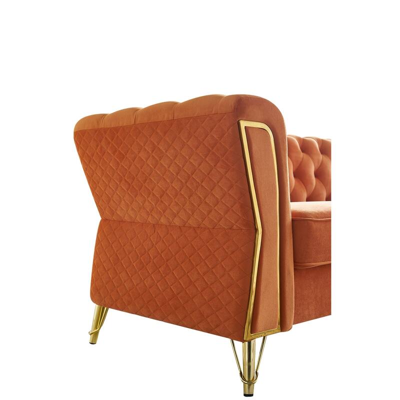 Modern Tufted Velvet Sofa