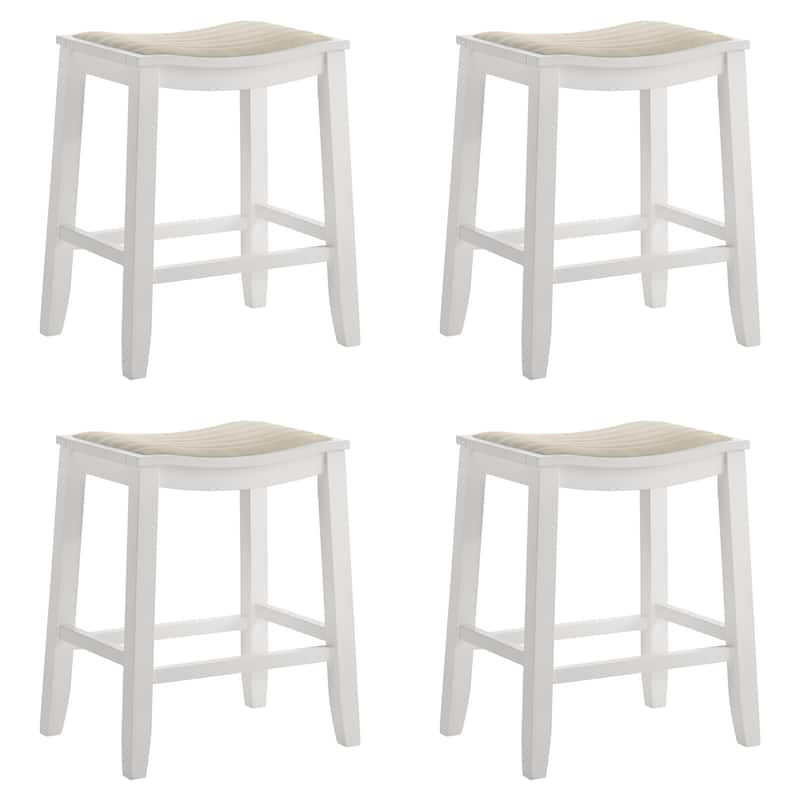 Iyani Backless Bar Stool, Counter Height Kitchen Stool with Wood Legs