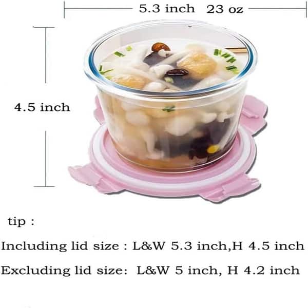 3-Cup/750ml/23oz Glass Food Storage Containers - Bed Bath & Beyond -  39202952