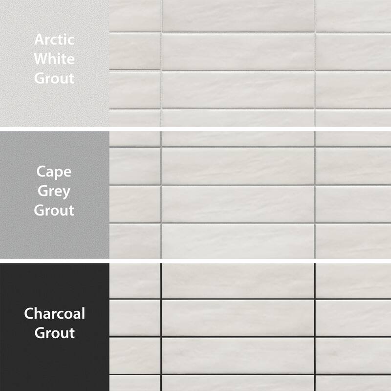Merola Tile Tribeca Studio Gypsum White 2-3/8" x 9-5/8" Porcelain Wall Tile