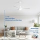 preview thumbnail 82 of 97, Sofucor 48/52 Inch Wood Ceiling Fan with Light and Remote/Smart App Voice Control, Dimmable Lights Included