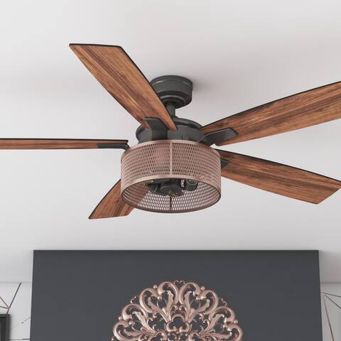 52" Honeywell Carnegie Indoor Ceiling Fan with Remote, Copper