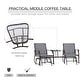 preview thumbnail 4 of 26, Outsunny 3-pc. Outdoor Sling Fabric Gliding Rocker Chairs w/ Table