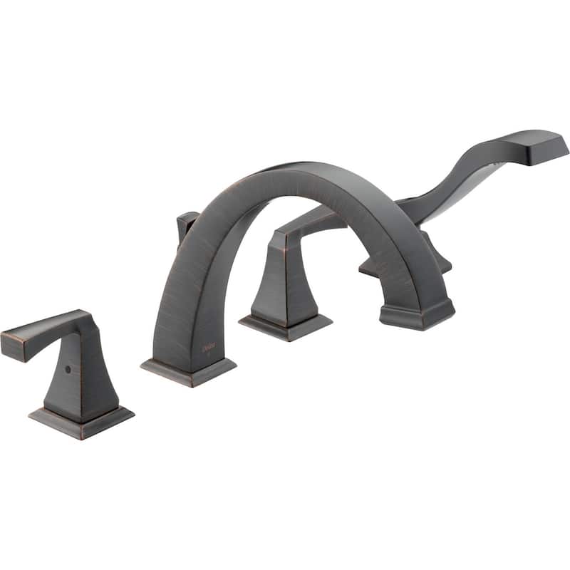 Delta Dryden Deck Mounted Roman Tub Filler Trim with Lever Handles -