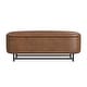 preview thumbnail 36 of 44, HomePop Ellipse Modern Storage Bench with Metal Legs