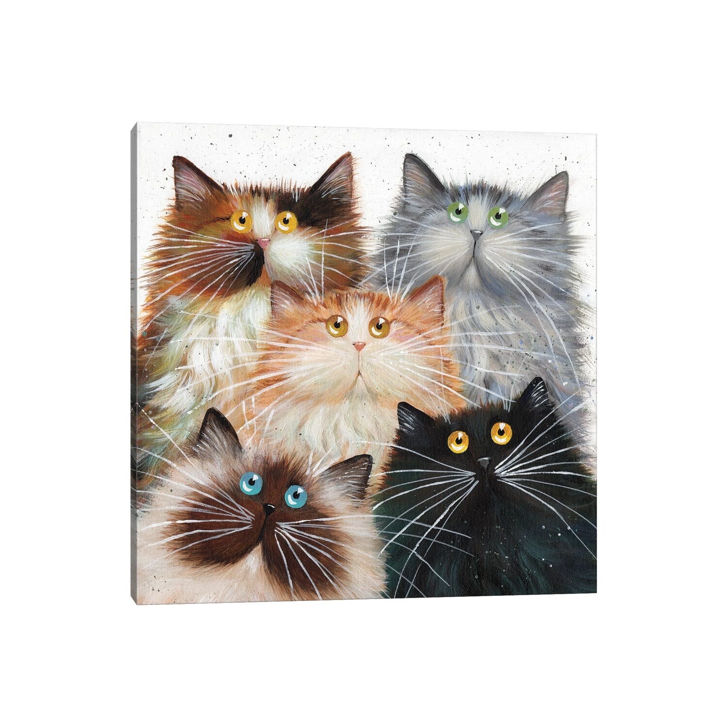 iCanvas "Fluffy Five" by Kim Haskins Canvas Print