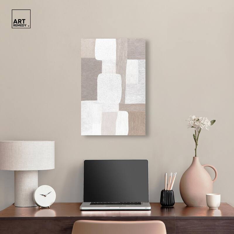 Stucco Squares II Canvas by Art Remedy, Gallery Wrapped