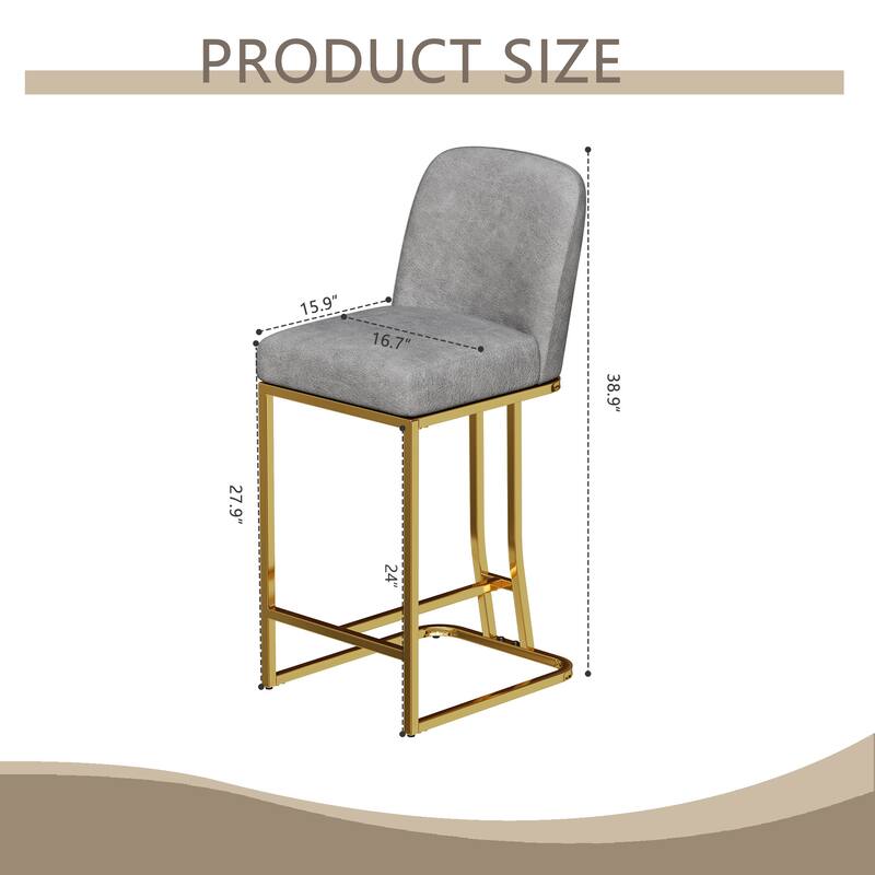 Dining 360°Swivel Bar Chairs Set Of 2 Modern Style Bar Chairs With Simple Design, Creative Design Comfortable High Stools
