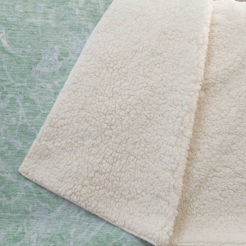 Premium Machine Washable Abstract Flow Sherpa Throw Blanket