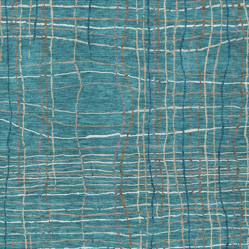 HomeRoots Striped Transitional Rectangle Outdoor Rug