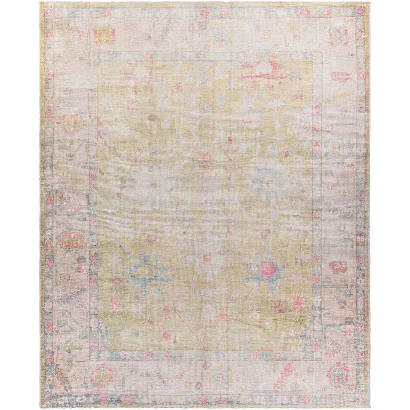Livabliss Annabelle Traditional Floral Machine Washable Area Rug