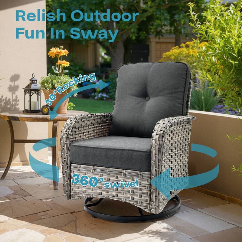 OVIOS 8-Piece Outdoor Chaise Lounge Sofa Set​