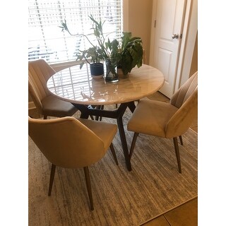 Carson Carrington Tornio 42-inch Round Dining Table - Brown