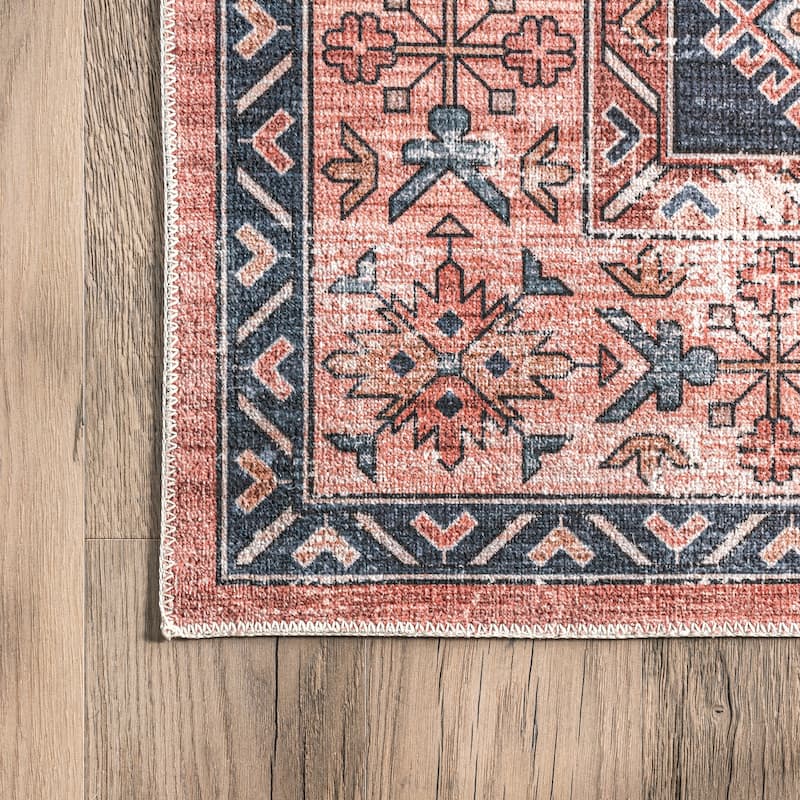 Nuloom Astra SplashGuard Traditional Machine Washable Area Rug