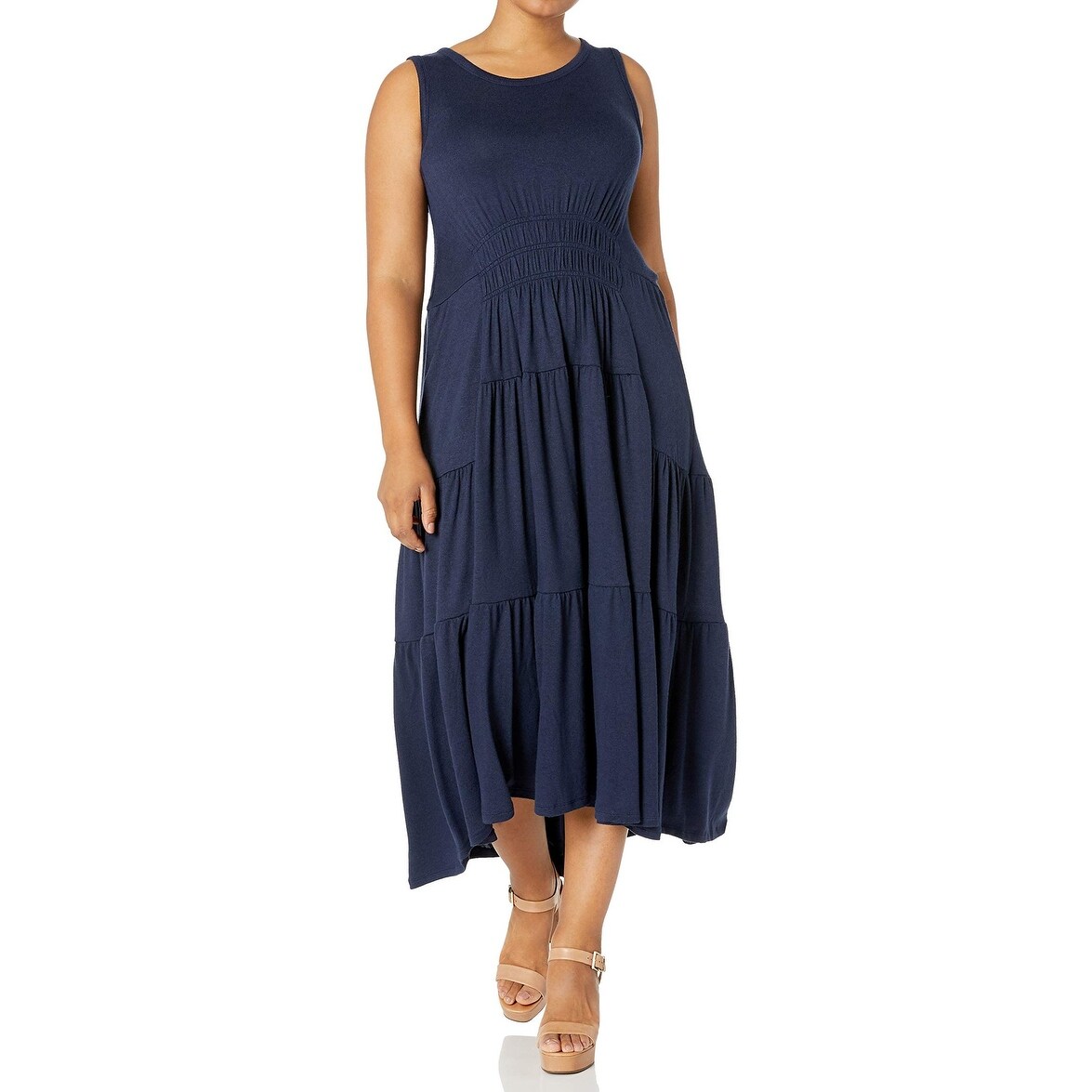 lucky day maxi dress in navy