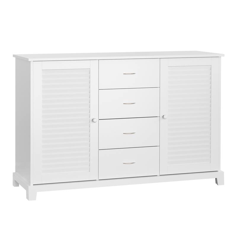 47" Sideboard Buffet Cabinet with Storage Drawers and Elevated Base for Kitchen & Dining