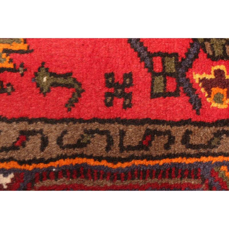 ECARPETGALLERY Hand-knotted Andelz Red Wool Rug - 4'4 x 6'7