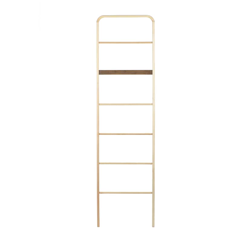 Wood Ladder Towel Rack - Natural