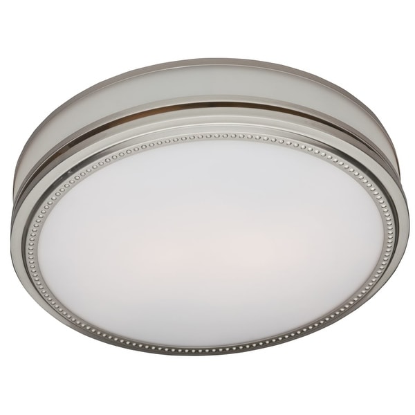 Hunter Home Comfort 83001 Riazzi 110 CFM 3.0 Sone Ceiling Mounted HVI Certified - brushed nickel with cased glass